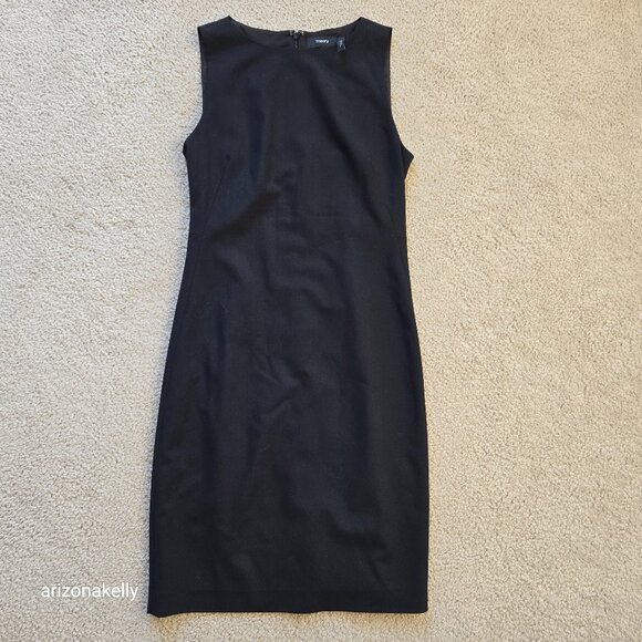 Theory Dresses & Skirts - Theory Wool Sheath Dress BLACK